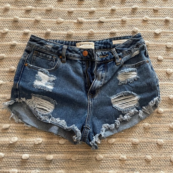 Pacsun High Rise Jean Shorts - Picture 1 of 3